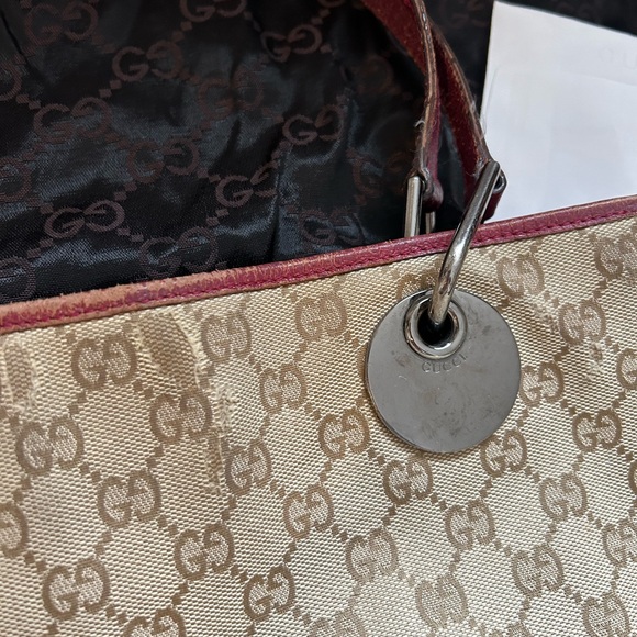 Authentic Vintage Gucci Canvas Eclipse Tote Bag (H) - Picture 4 of 12